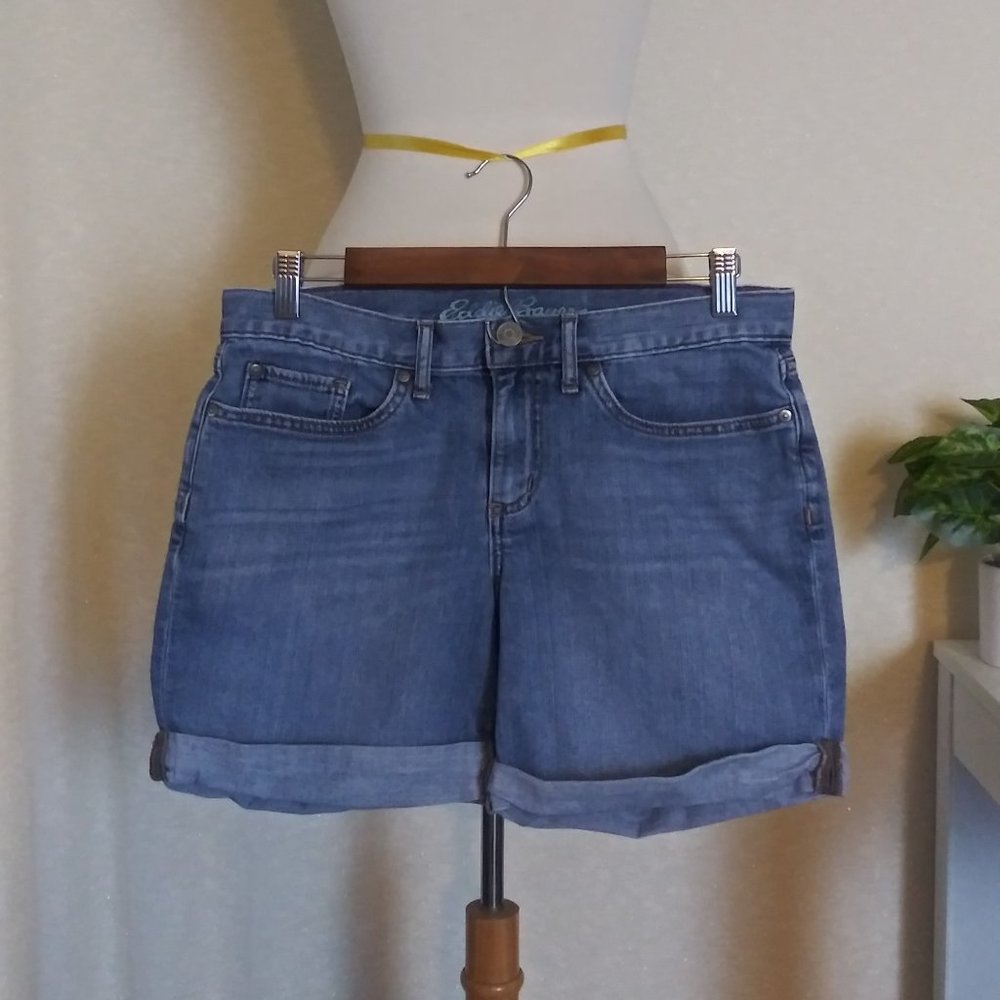 Eddie Bauer boyfriend fit jean shorts